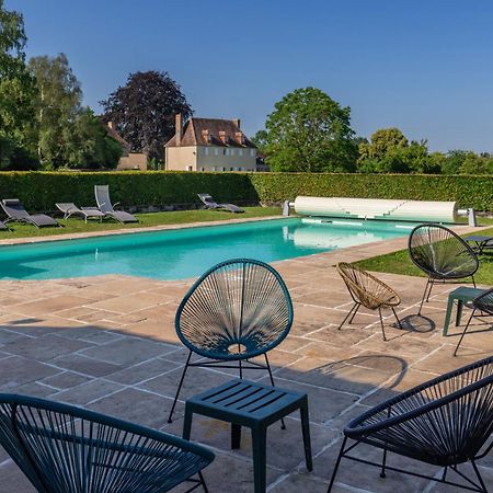 Charmante chaumière romantique avec piscine chauffée Bieville-en-Auge Exterior foto